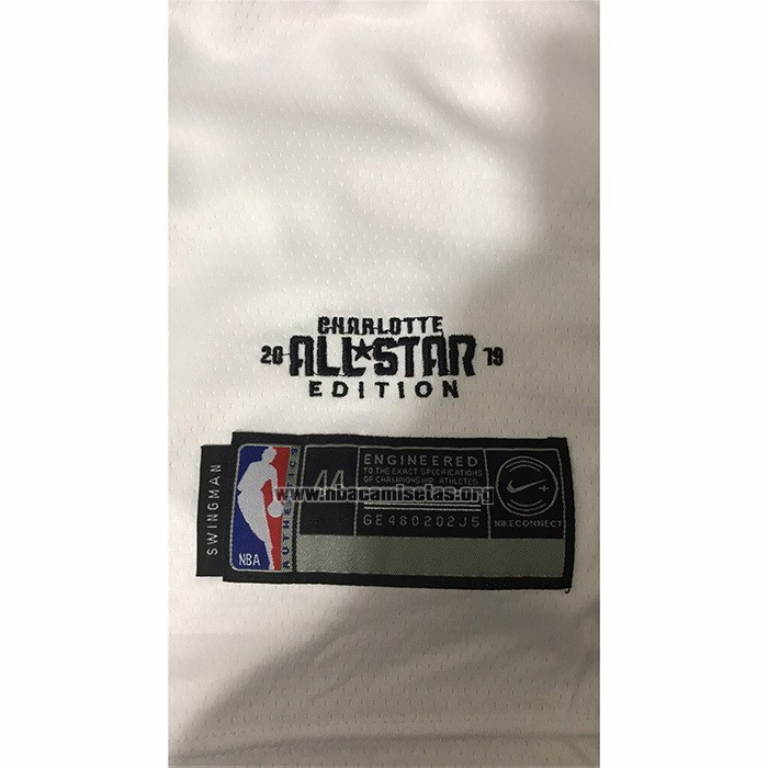 Camiseta All Star 2019 Toronto Raptors Kawhi Leonard NO 2 Blanco